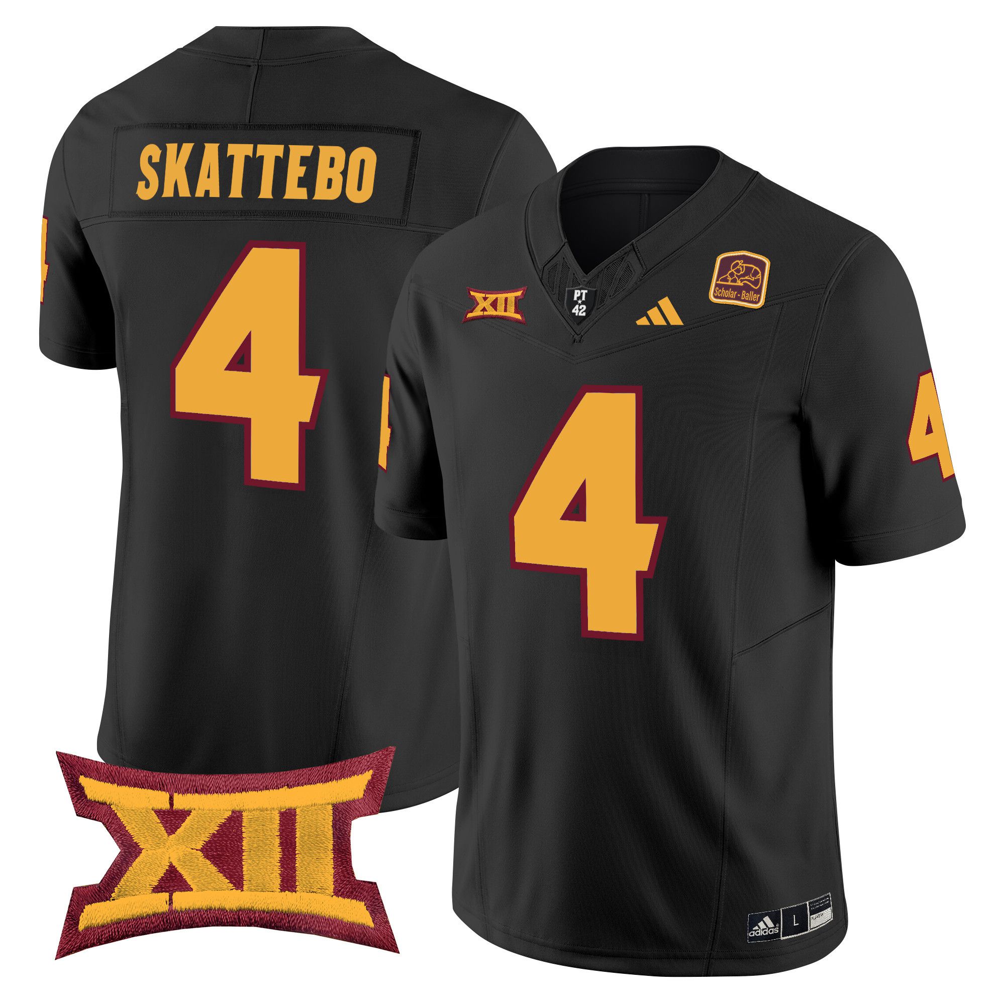 Men Arizona State Sun Devils #4 Skattebo Black 2024 Vapor Limited NCAA Jersey style 1->ncaa teams->NCAA Jersey